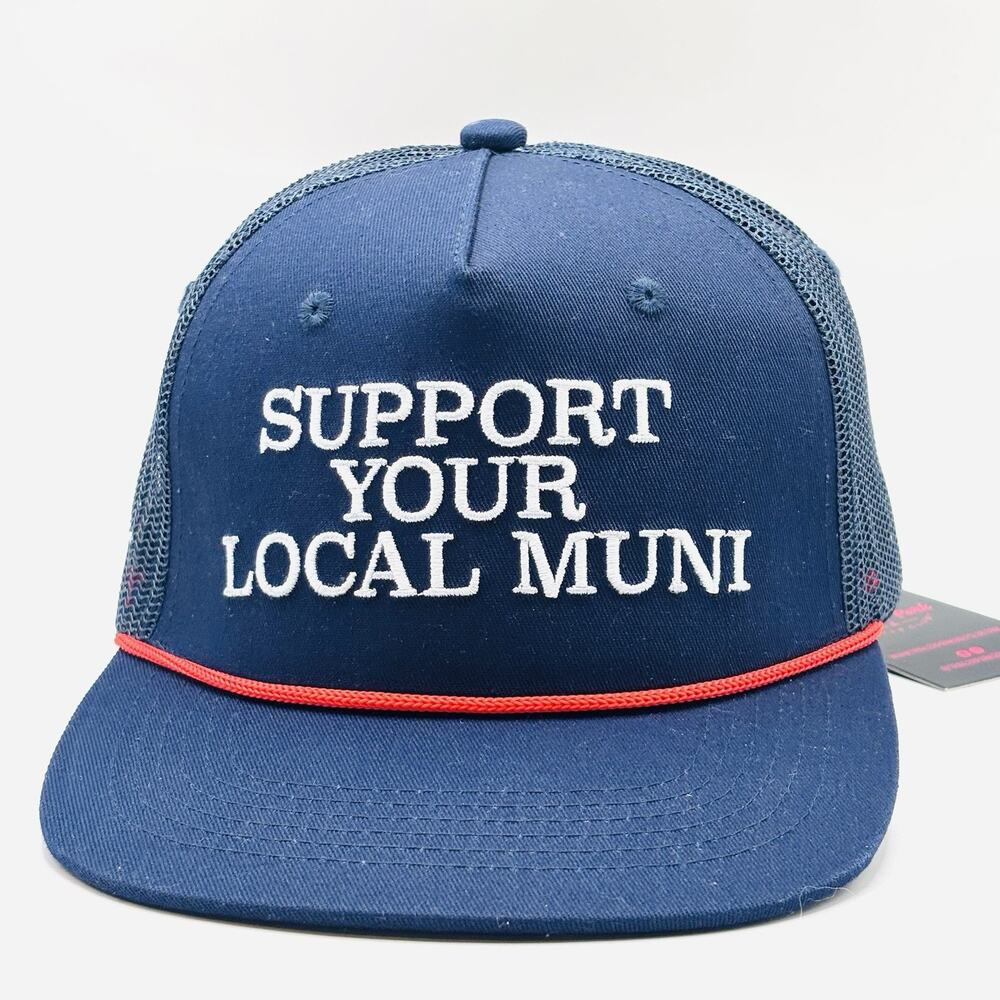 Trailer Park Golf Club SnapBack Hat Blue Support Your Local Muni Trucker